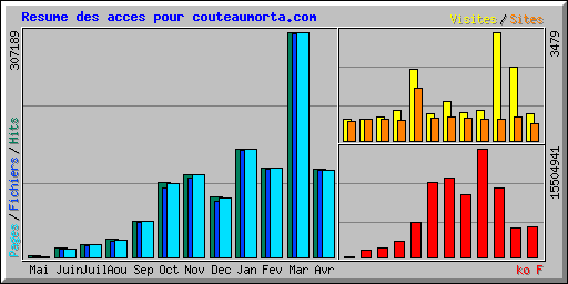 Resume des acces pour couteaumorta.com